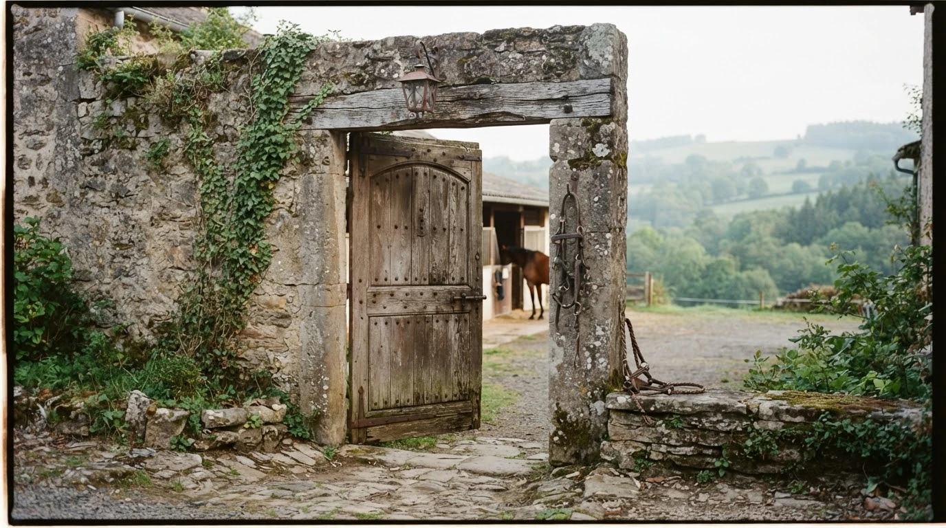 Entrée du Elevage des Musardes, centre équestre à Huriel